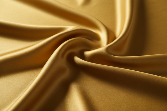 Golden 23 momme silk folds