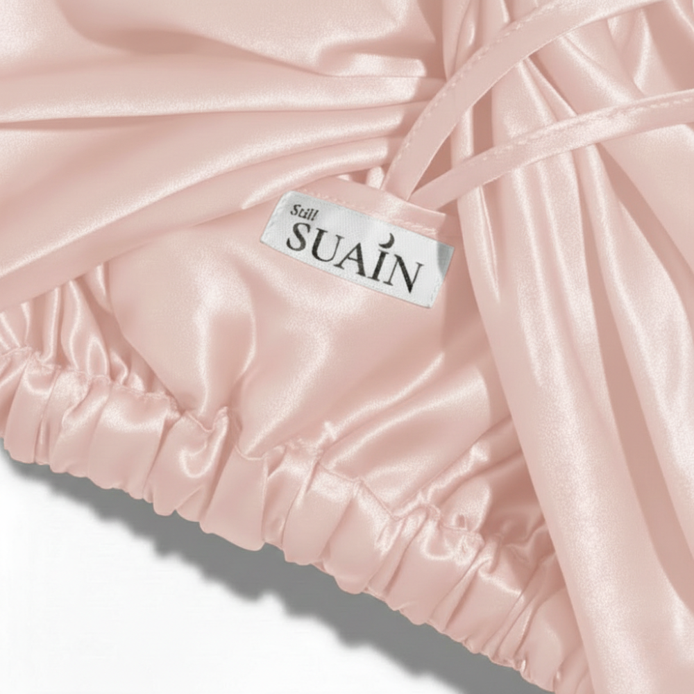 Organic Mulberry Silk Bonnet | Dawn Pink