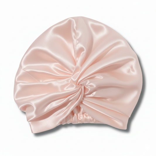 Organic Mulberry Silk Bonnet | Dawn Pink