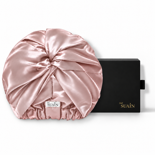 Organic Mulberry Silk Bonnet | Dawn Pink