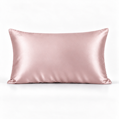Organic Mulberry Silk Pillowcase in Dawn Pink