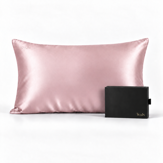 Organic Mulberry Silk Pillowcase | Dawn Pink