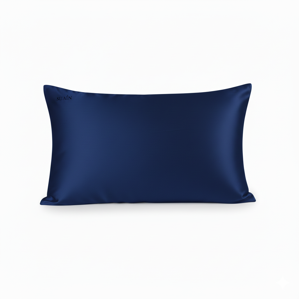Navy Mulberry Silk Pillowcase