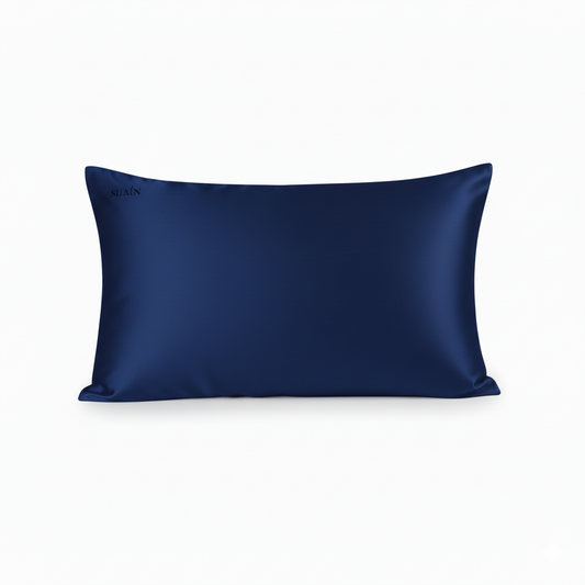 Organic Mulberry Silk Pillowcase | Deep Blue