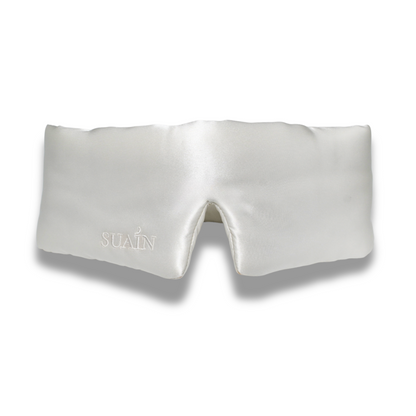 Ivory White Silk Sleep Mask