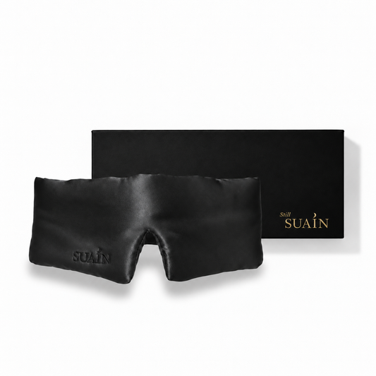 Organic Mulberry Silk Sleep Mask | Midnight Black