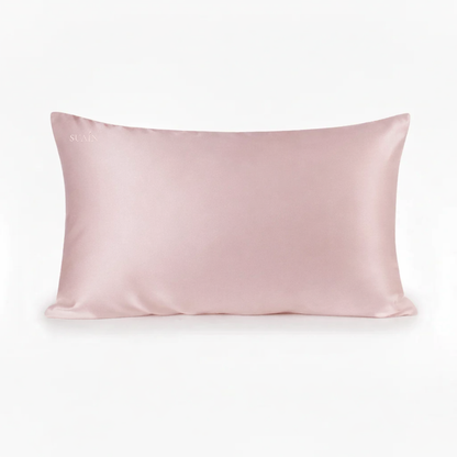 Organic Mulberry Silk Pillowcase in Dawn Pink