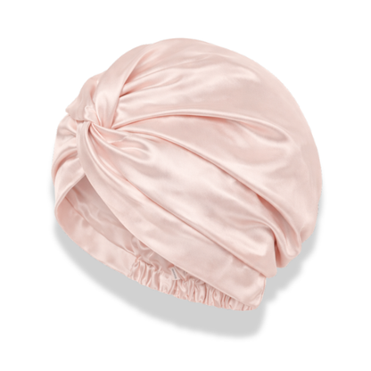 Organic Mulberry Silk Bonnet in Dawn Pink
