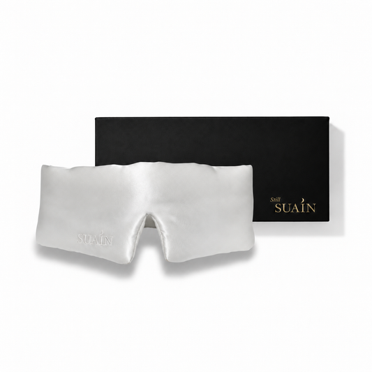 Organic Mulberry Silk Sleep Mask | Ivory White